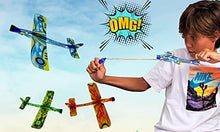 Load image into Gallery viewer, Hang Gliders Flying Slingshot 3 Units Bundle Delta Plane Toy 9&quot; Inch (1 Pack) Party Favors Toys Outdoor Glider Game Play Foam Airplanes Prize Gifts Boys Toys, Kid &amp; Adult Flying Outside Toys 2341-1A
