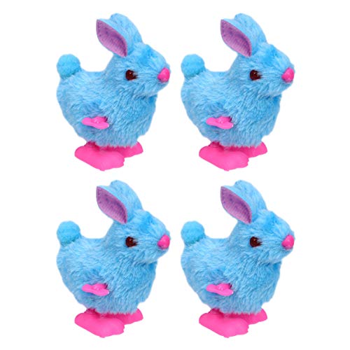 Amosfun Wind Up Toys Wind Up Easter Chicks Easter Rabbit Animals Clockwork Toy Educational Funny Toys for Toddlers Easter Party Favors Gifts 4pcs