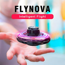 Load image into Gallery viewer, FLYNOVA Hand Operated Drones for Boys Girls,Mini Flying Ball Drone Toy,360 Rotation Small UFO Toys with Shining LED Lights for Kids Adults Indoor Outdoor Fun (Black)
