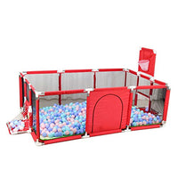 Gaorui Large Kids Baby Ball Pit - Portable Indoor Outdoor Baby Playpen Toddlers Children Safety Play Yard Fun Activities Popular Toys (Not Includes Balls) (Red)