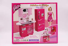Load image into Gallery viewer, Girl&#39;s Favorite/Gloria Kitchen &amp; Fridge Play Set Doll Furniture (No. 3016)
