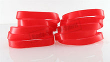 Load image into Gallery viewer, 10 Pcs Red Silicone blank Wristband powerful Rubber Bracelets good luck gift
