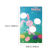 Load image into Gallery viewer, BESPORTBLE Easter Toss Game Set Bean Bag Toss Toy Happy Easter Banner Flag Easter Bunny Party Game for Kids Adults Family Easter Party Supplies
