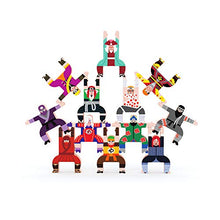 Load image into Gallery viewer, BESTING Balancing Stacking Blocks Ninjia Parent-Child Children&#39;s Educational Balance Wooden Stacking Acrobatic Troupe Interlock Decompression Preschool Toys Balancing Games (HJ007)
