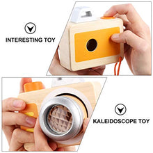 Load image into Gallery viewer, TOYANDONA Wooden Camera Kaleidoscope Toy Camera Wooden Camera Toy Wooden Kaleidoscope Toy Birthday Gift Teaching Tool Toy for Children
