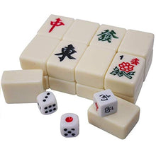 Load image into Gallery viewer, HIZLJJ Chinese Travel Mahjong Set with Case, Mini Melamine Mahjong for Family Party/Dormitory Party Game
