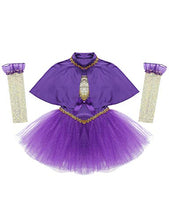 Load image into Gallery viewer, Yeahdor Girls Kids Circus Ringmaster Show Costume Tutu Skirt Shiny Sequins Leotard Dress Kids Halloween Cosplay Outfit Purple 12
