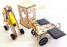 Load image into Gallery viewer, DIY Science Kits for Kids - 3 STEM Educational Building Projects Craft Kit - Solar Circuits Car and Fairy Nightlight Lantern and Machine Caterpillar
