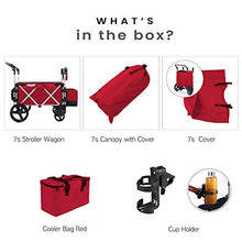 Load image into Gallery viewer, Keenz Stroller Wagon  7S Pull/Push Wagon Stroller  Safe and Secure Baby Wagon Stroller and Stroller for Big Kids  Versatile Wagon Stroller Ideal for Special Needs, Red
