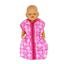 Load image into Gallery viewer, Toyvian Doll Sleeping Bag Printed Zipper 18 Inches Lightweight Durable Sleepover Bag Doll Sleeping Bag
