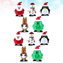 Load image into Gallery viewer, PRETYZOOM Christmas Wind Up Toys Xmas Tree Santa Snowman Reindeer Penguin Clockwork Toys for Kids Game Prizes Class Rewards Holiday Stocking Filler 10pcs
