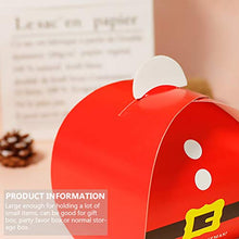 Load image into Gallery viewer, HEMOTON 40pcs Christmas Treats Boxes Holiday Bakery Boxes Candy Cookie Food Goody Boxes Paper Party Favor Christmas Eve Box Xmas Party Bags Gift Packaging Paper 8x6x6cm
