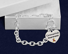 Load image into Gallery viewer, Virus Awareness Chunky Charm Bracelets  Virus Awareness Bracelets for Awareness and Fundraisers - 10 Bracelets

