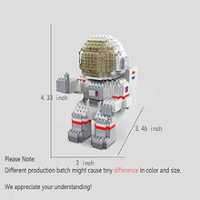 Load image into Gallery viewer, Astronaut Mini Building Blocks Model with LED Light and Space Capsule, STEM Building Toy Micro Blocks Gifts for Kids or Adult, DIY Bricks Toys 1008pcs (LED Version+Space Capsule)
