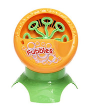 Load image into Gallery viewer, Little Kids Fubbles Bubble Blastin&#39; Bigger Bubbles Kids Automatic Party Machine and Includes 4oz of Bubble Solution Toy, Orange
