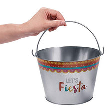 Load image into Gallery viewer, FIESTA METAL PAIL LARGE - Party Supplies - 3 Pieces
