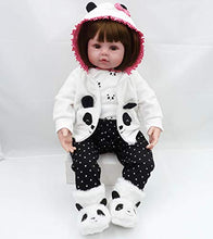 Load image into Gallery viewer, Reborn Baby Doll Clothes for Girls 17 to 19 Inch Newborn Baby Doll Clothes Cute Panda 4 Piece Set
