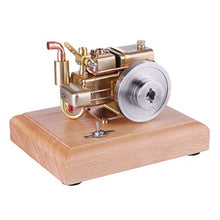 Load image into Gallery viewer, Yamix Four-Stroke Gasoline Engine, 2.6cc Water-Cooled Desk Engine with Wooden Base
