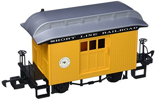 Bachmann Industries Li'L Big Haulers Baggage G-Scale Short Line Railroad with Yellow/Silver Roof, Large