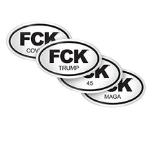 Load image into Gallery viewer, DESTINATION FCK Trump - MAGA - 45 - COVID Sticker - 4 Pack
