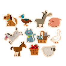 Load image into Gallery viewer, On The Farm Wooden Magnetic Shapes

