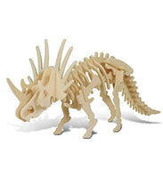 Puzzled Styracosaurus Wooden 3D Puzzle Construction Kit