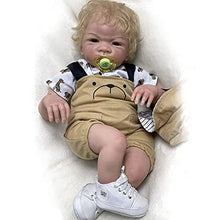 Load image into Gallery viewer, Adolly Gallery Reborn Baby Girl Dolls 20 inch, Realistic Handmade Babies Dolls with Khaki Clothes Soft Vinyl Silicone Lifelike Kids Gifts / Toys Age 3+ AD20c18 Name Avery

