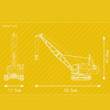 Load image into Gallery viewer, RC Crawler Crane Model, 1988 Pcs Building Blocks Set Oversized Yellow Crawler Crane Model with Motor, Compatible with Lego
