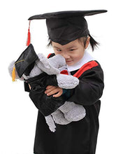 Load image into Gallery viewer, Plushland Squirrel Plush Stuffed Animal Toys Present Gifts for Graduation Day, Personalized Text, Name or Your School Logo on Gown, Best for Any Grad School Kids 12 Inches(New Black Cap and Gown)

