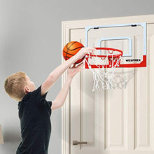 Load image into Gallery viewer, WESPREX Indoor Mini Basketball Hoop Set for Kids with 2 Balls, 16&quot; x 12&quot; Basketball Hoop for Door, Wall, Living Room and Office Use with Complete Accessories, Basketball Toy Gift for Boys and Girls
