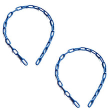 Load image into Gallery viewer, Ymeibe Swing Chains (2) 60 Inch Fully Plastic Coated with 4 Free Quick Links Anti-Rust Iron Link Chains for Playground Kids Tree Swing Seat Support 660 Lb Swing Set Accessories and Replacement (Blue)

