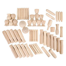 Load image into Gallery viewer, Dixon Natural Wood Turnings - 5 Lbs. - 60 Pieces
