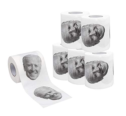 SummitLink Joe Biden Toilet Paper Tissue Napkin Prank Fun Birthday Party Novelty Gift Idea (A-6Rolls)