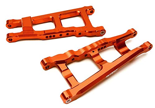 Integy RC Model Hop-ups C28744RED Billet Machined Lower Suspension Arms for Traxxas 1/10 Rustler 4X4