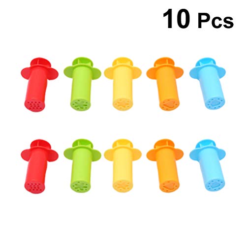 Toyvian 10Pcs Dough Tools Clay Dough Tools Kit Extruder Tools Play Accessories Plasticine Mould Set for Kids Gift Adults Craft