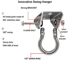 Load image into Gallery viewer, BLASCOOL Heavy Duty Hammock-Chair Swing Hanger - 2000LB Capacity Hanging Hardware Permanent Antirust Hammock Chair Gym Rope Boxing Trapeze for Ceiling Wood and Concrete Mount(2 Sets)
