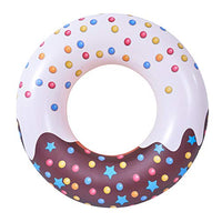 53Inch Pool Floats Donuts Swim Rings Floats Adult Donut Raft Rings for Kids Adults Swim Tubes Inflatable Beach Swimming Party Raft Floaties Pink