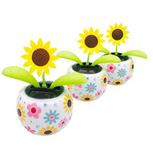 Load image into Gallery viewer, Solar Dancing Flower, Solar Swinging Figures Solar Powered Dancing Flower Toy Gift for Car Interior Decoration, Eco-Friendly Bobblehead Solar Dancing Flowers in Colorful Pots
