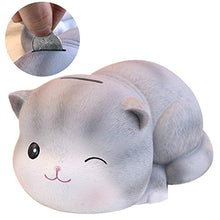 Load image into Gallery viewer, IMIKEYA Cute Cat Design Saving Pot Cartoon Coin Bank Resin Money Pot Small Change Container Adorable Birthday Gift for Home Shop Kids
