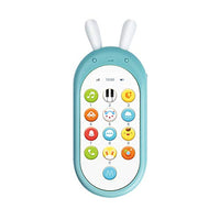 JONZOO Baby Cell Phone for Toddler Toys Telephone Remote Control Toys 6-36 Months Baby Toddler Children Toys Educational Toys Educational Learning English Foreign Language Finger Play (Blue)