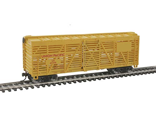 Walthers Trainline HO Scale Model 40' Stock Car with Metal Wheels Union Pacific