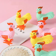 Load image into Gallery viewer, PRETYZOOM 6pcs Wind Up Chicken Toys Easter Clockwork Toys Jumping Walking Plastic Chicks for Festival Decoration Children Birthday Party (Random Color)
