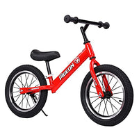 ERLAN Sport Balance Bike for Kids Girls, 14-Inch Training Wheels, Walking Bicycle for 5 6 7 8 Years Old, Super Light Metal Frame (Color : Red)