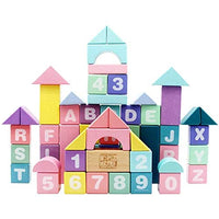 Educational Kids/Toddler Wooden Building Blocks Set Toy 61 Pieces