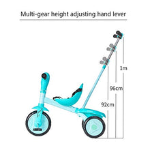 Load image into Gallery viewer, Trike,Children Tricycle|Kids Tricycle|Upgraded 2-in-1 |Children Ride On Trike with Basket|Blue|Yellow|87X46X95CM (Color : Blue)

