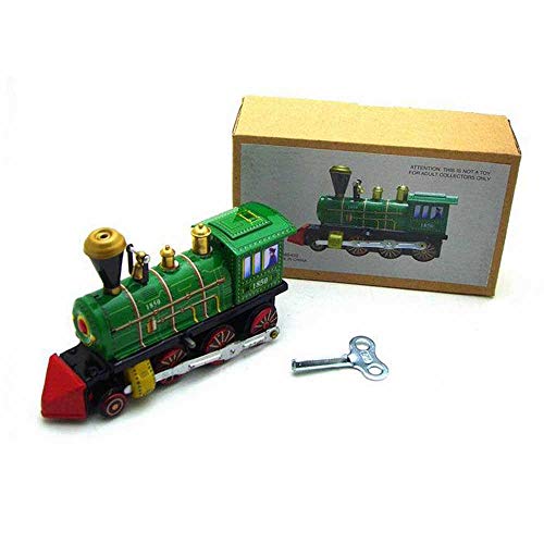 Charmgle Vintage Wind Up Toy Home Decoration Collection Toy Train Tin Toy Collectible