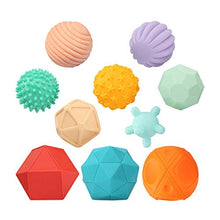 Load image into Gallery viewer, Baby Balls Soft Hand Grip Ball Baby Toy Massage Sensing Touch Ball Set 3-6 Months Baby Hand Grip Ball 10pcs Toddlers Children 6+ Months (Color : Multi-Colored, Size : One Size)
