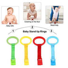Load image into Gallery viewer, Kisangel 8PCS Baby Play Gym Baby Bed Stand Up Rings Portable Baby Pull Ring Kids Walking Training Tool
