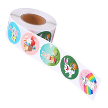 Load image into Gallery viewer, NUOBESTY 1 Roll/ 500pcs Easter Bunny Stickers Self- Adhesive Sealing Sticker Rabbit Envelope Seals Gift Labels Baking Paster for DIY Craft Wedding Party Favors Assorted Color 3. 8cm
