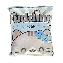 Load image into Gallery viewer, LUNK Cute Throw Pillow Removable Fluffy Kawaii Cat Snack Pillow Pudding Decorative Cushion Bed Couch Creative Gifts Teens Girls
